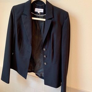 New- Calvin Klein Blue blazer- Peplum size 2